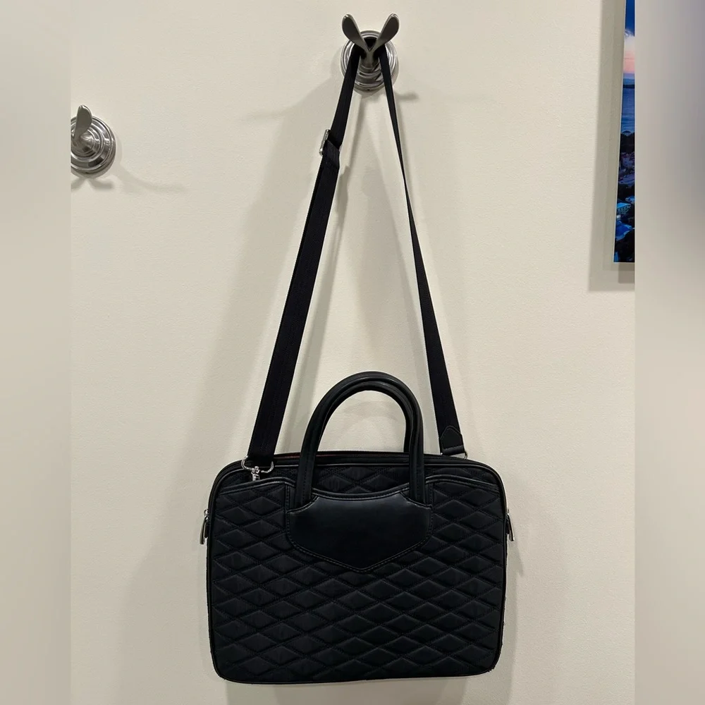 Knomo Laptop Bag - Black Quilted